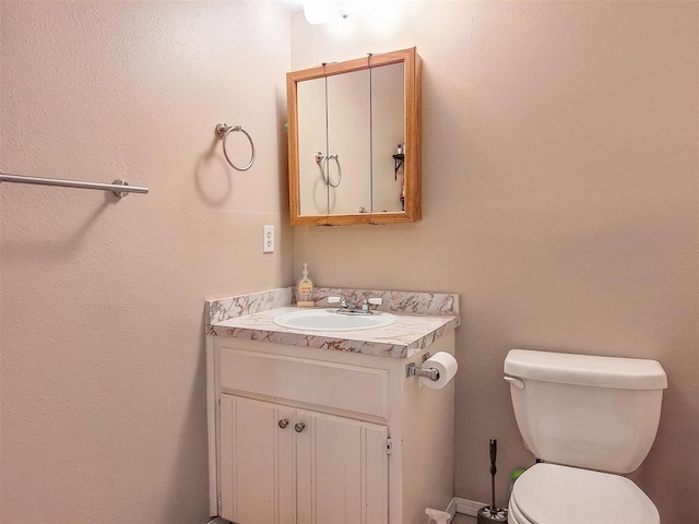 2901 Maple Ln, Edmond, OK 73034 - bathroom with vanity and toilet