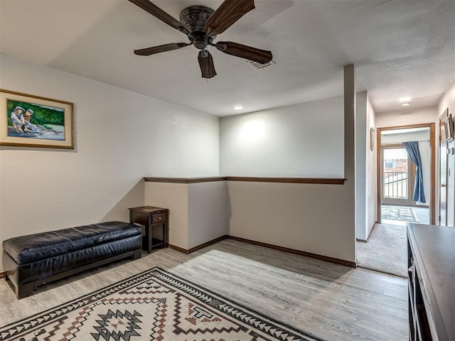 6500 N Grand Blvd Unit 131, Oklahoma City, OK 73116 - unfurnished room with light wood-type flooring and a ceiling fan