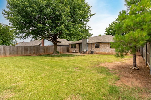3116 SW 96th St, Oklahoma City, OK 73159 - fenced backyard featuring a patio