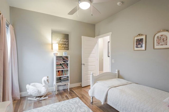 833 Gathering Leaves Way Unit 9183810100, Edmond, OK 73034 - bedroom featuring light wood-style floors and a ceiling fan