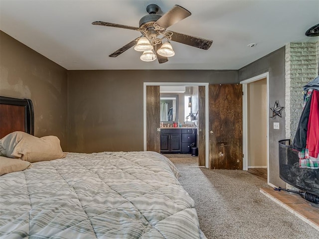 3700 N Edgewater Dr, Oklahoma City, OK 73116 - carpeted bedroom featuring ceiling fan