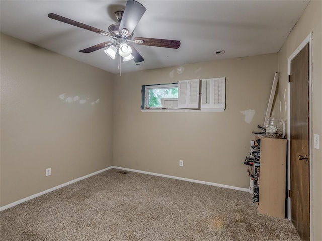 3700 N Edgewater Dr, Oklahoma City, OK 73116 - unfurnished room featuring carpet and ceiling fan