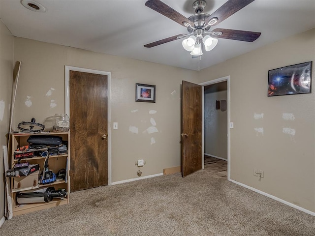 3700 N Edgewater Dr, Oklahoma City, OK 73116 - carpeted bedroom with baseboards and ceiling fan
