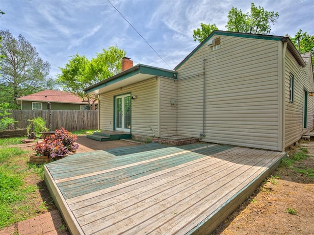 531 NW 48th St, Oklahoma City, OK 73118 - deck featuring french doors