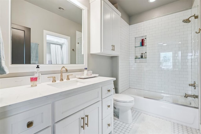 1415 Sherwood Ln, Nichols Hills, OK 73116 - full bath with vanity, washtub / shower combination, and tile patterned flooring