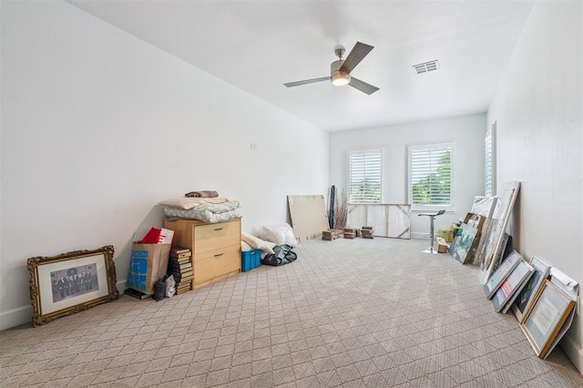 1415 Sherwood Ln, Nichols Hills, OK 73116 - carpeted spare room with ceiling fan