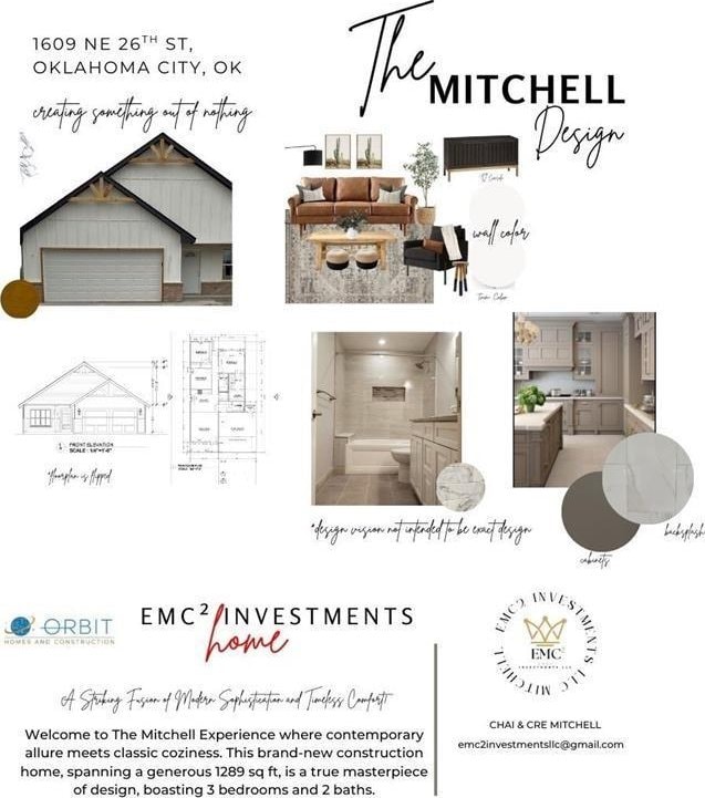 1609 NE 26th St, Oklahoma City, OK 73111 - view of a document with multiple images