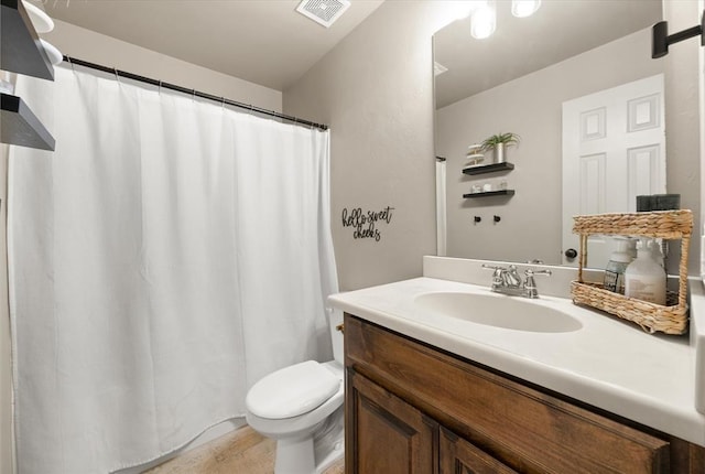 18200 Allora Dr, Edmond, OK 73012 - bathroom featuring vanity and a shower with curtain