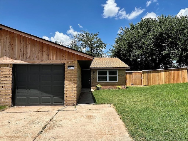 12517 SW 2nd St, Yukon, OK 73099 - view of front of house featuring brick siding, concrete driveway, and an attached garage
