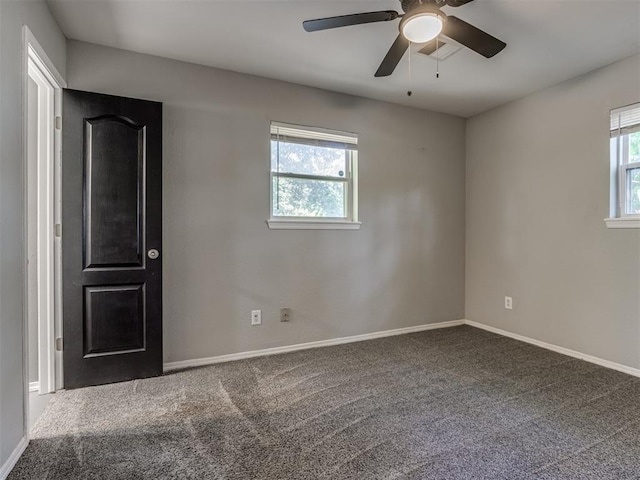 528 Sweetbough St, Jones, OK 73049 - carpeted spare room with ceiling fan and baseboards