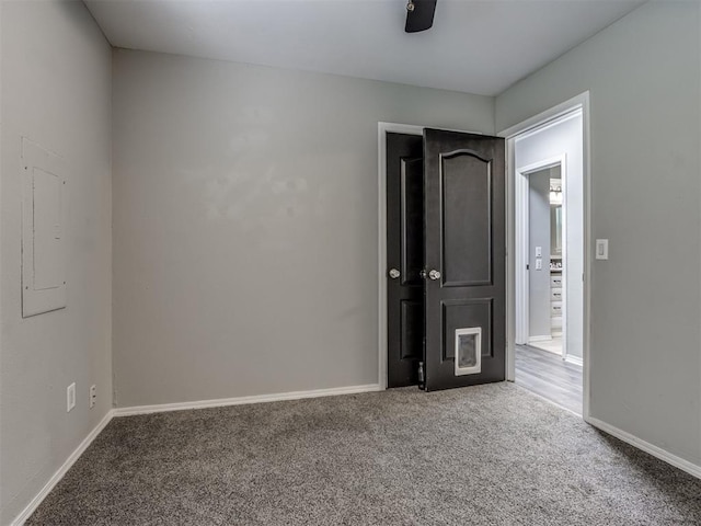 528 Sweetbough St, Jones, OK 73049 - carpeted empty room with baseboards and electric panel