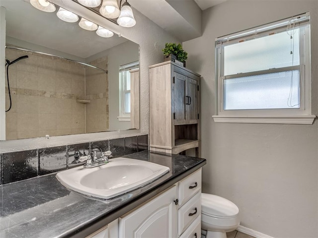 528 Sweetbough St, Jones, OK 73049 - bathroom featuring vanity and a tile shower