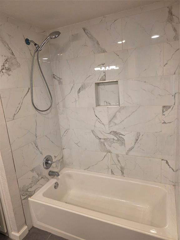8813 Aaron Dr, Oklahoma City, OK 73132 - bathroom with  shower combination
