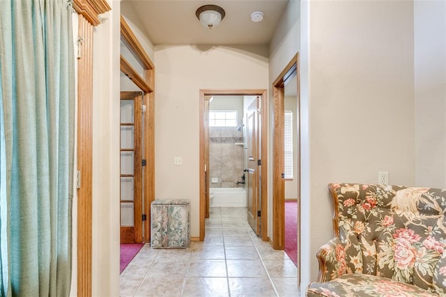 1308 River Birch Dr, Yukon, OK 73099 - hall featuring light tile patterned floors