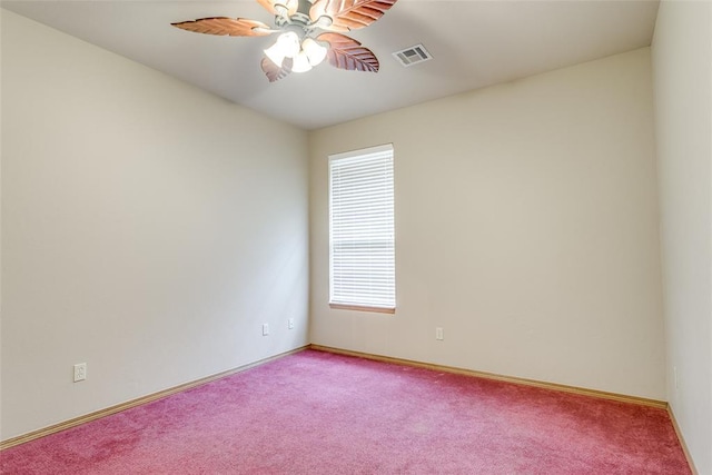 1308 River Birch Dr, Yukon, OK 73099 - unfurnished room featuring a ceiling fan and light colored carpet
