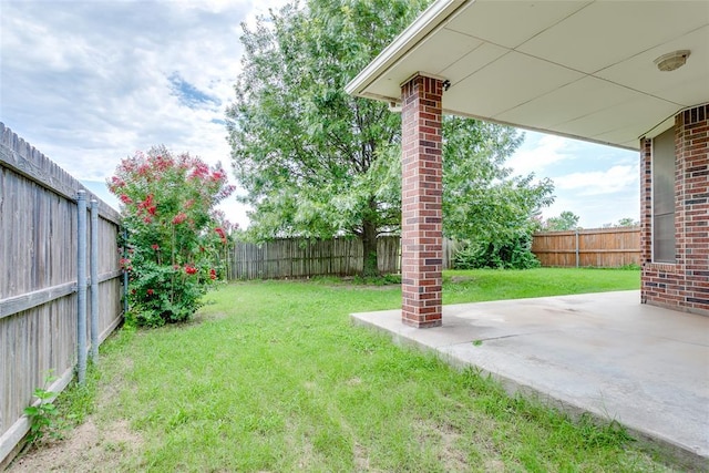 1308 River Birch Dr, Yukon, OK 73099 - fenced backyard featuring a patio