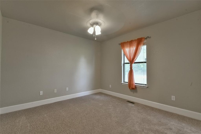 3019 Winding Creek Ln, Piedmont, OK 73078 - spare room with carpet floors and a ceiling fan