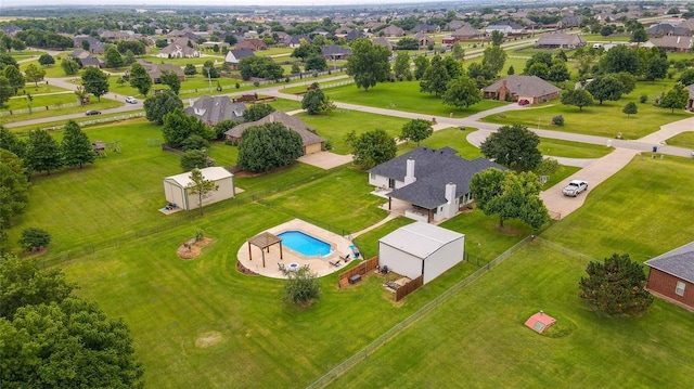3019 Winding Creek Ln, Piedmont, OK 73078 - drone / aerial view of a pool