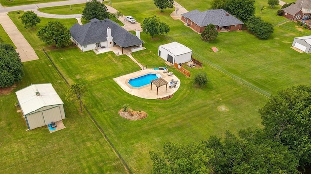 3019 Winding Creek Ln, Piedmont, OK 73078 - bird's eye view of a pool area