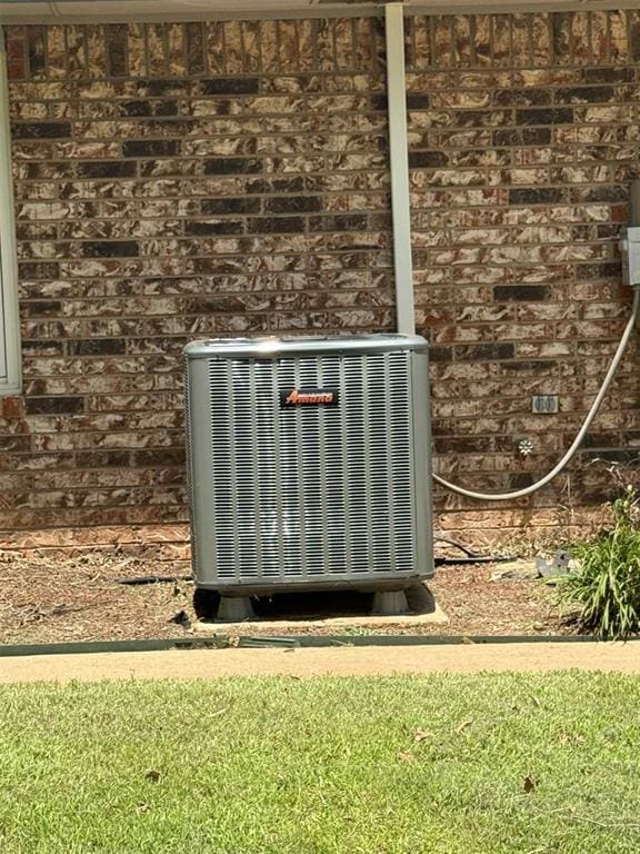 7219 N Council Ave, Blanchard, OK 73010 - exterior view of a central AC unit and brick siding