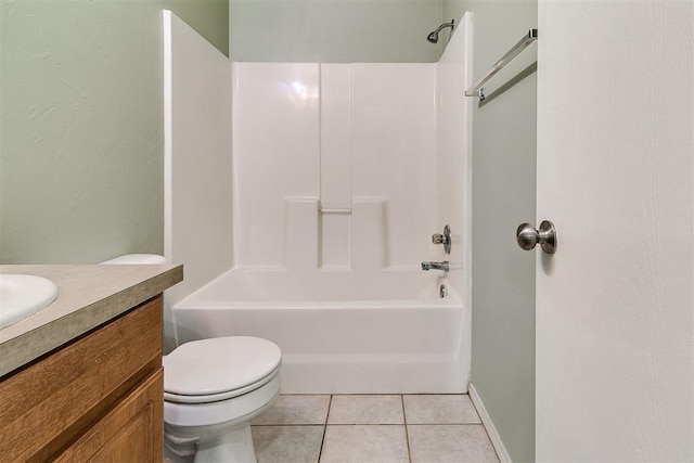 1709 NW 147th St, Edmond, OK 73013 - full bath with vanity, bathtub / shower combination, and tile patterned floors