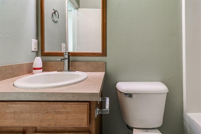 1709 NW 147th St, Edmond, OK 73013 - bathroom with vanity and toilet