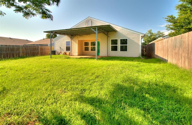 1709 NW 147th St, Edmond, OK 73013 - back of house featuring a fenced backyard and a patio