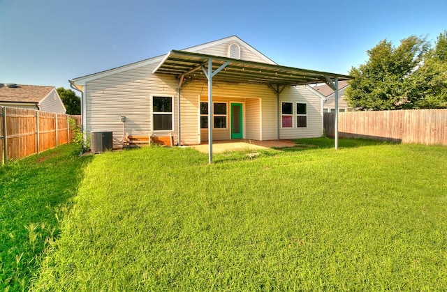 1709 NW 147th St, Edmond, OK 73013 - rear view of property with a fenced backyard and a patio area