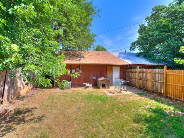 218 Windsor Way, Midwest City, OK 73110 - view of fenced backyard