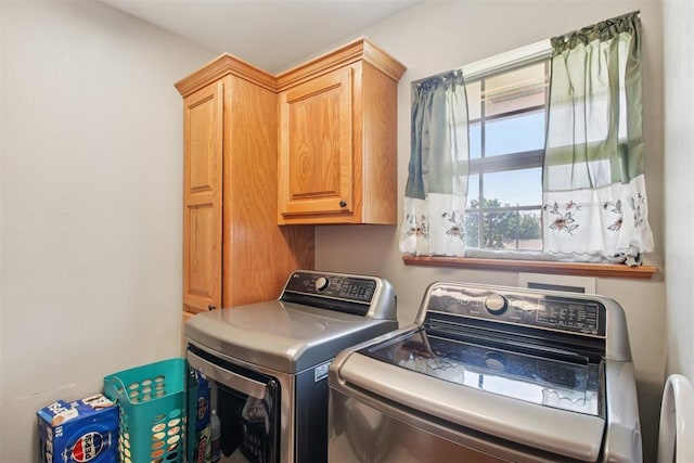 720 N Main St, Blanchard, OK 73010 - laundry room with cabinet space and independent washer and dryer