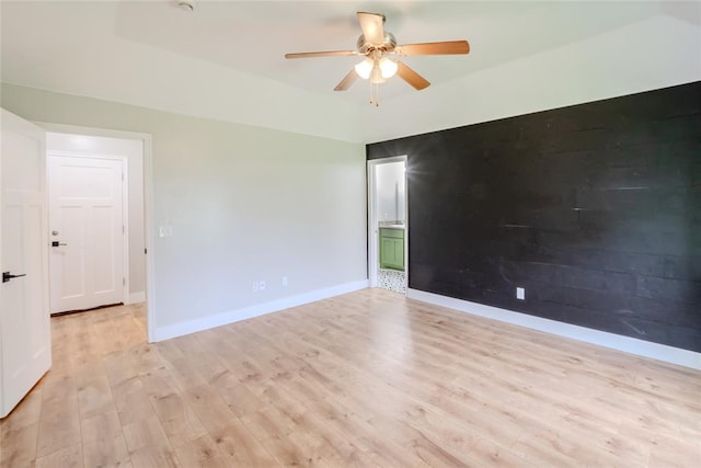 621 SW 7th St, Moore, OK 73160 - unfurnished room featuring ceiling fan and light wood-type flooring