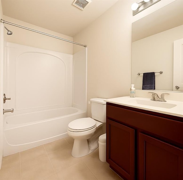 9524 SW 26th St, Oklahoma City, OK 73128 - bathroom featuring vanity, tile patterned floors, and shower / bathtub combination