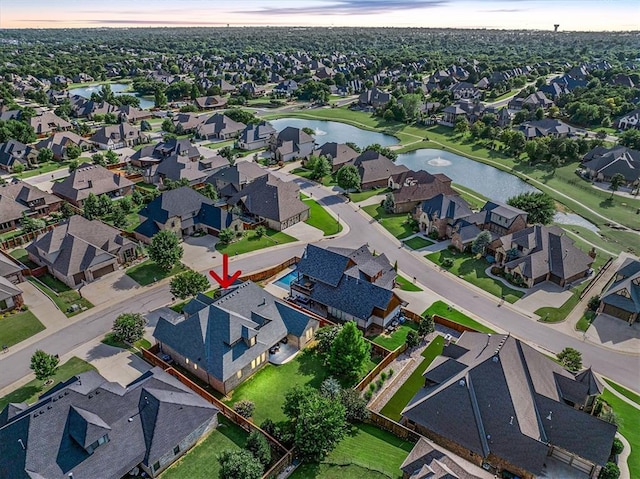2725 Open Range Rd, Edmond, OK 73034 - aerial view of property's location featuring a large body of water and nearby suburban area