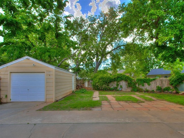 5409 N Walker Ave, Oklahoma City, OK 73118 - detached garage with concrete driveway