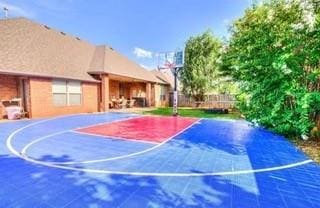 17009 Wales Green Ave, Edmond, OK 73012 - view of basketball court featuring basketball hoop