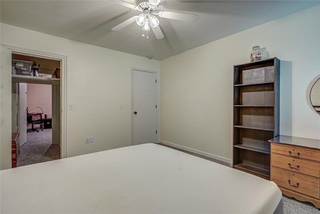 2013 Creekridge Dr, Oklahoma City, OK 73141 - bedroom with a ceiling fan and baseboards