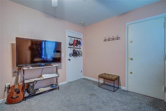 2013 Creekridge Dr, Oklahoma City, OK 73141 - sitting room with carpet flooring and baseboards