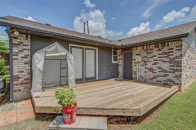 2013 Creekridge Dr, Oklahoma City, OK 73141 - view of wooden deck