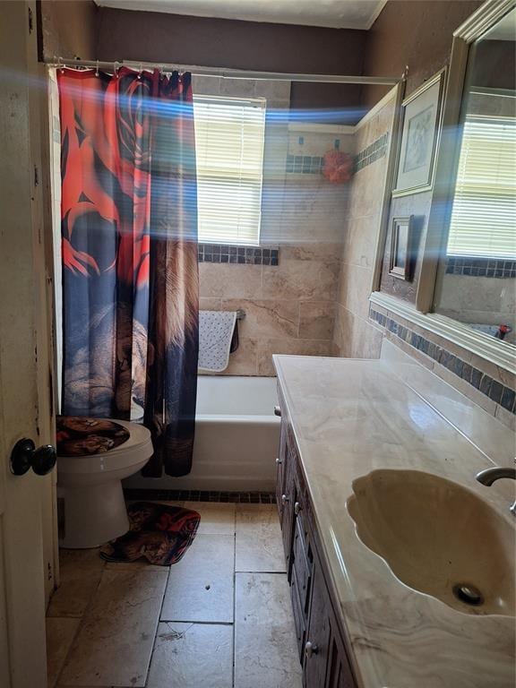 25 E Severn St, Shawnee, OK 74801 - bathroom featuring vanity and shower / bath combo
