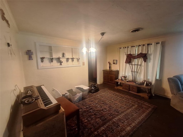 25 E Severn St, Shawnee, OK 74801 - home theater room featuring ornamental molding