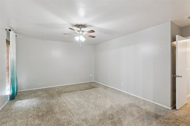 10412 NW 37th St, Yukon, OK 73099 - unfurnished room with ceiling fan and carpet