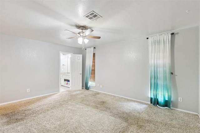 10412 NW 37th St, Yukon, OK 73099 - empty room with a ceiling fan and carpet floors