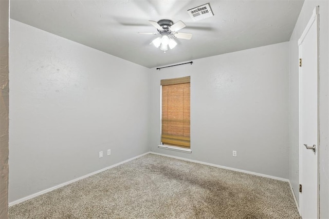 10412 NW 37th St, Yukon, OK 73099 - empty room featuring carpet and a ceiling fan