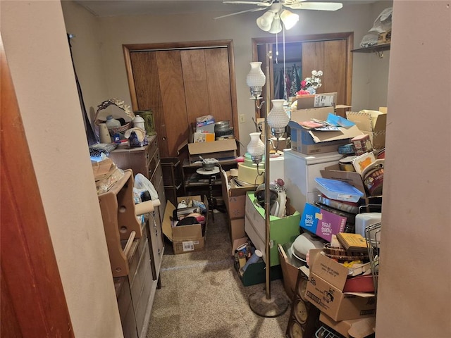 621 S 9th St, Yukon, OK 73099 - office featuring carpet and ceiling fan