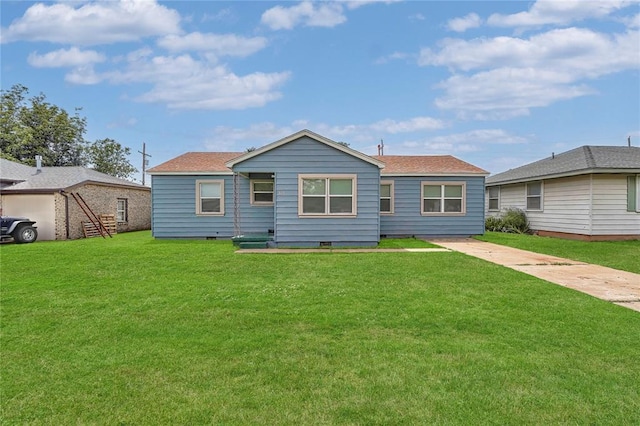 615 N Lowe, Hobart, OK 73651 - rear view of house featuring a yard and a shingled roof