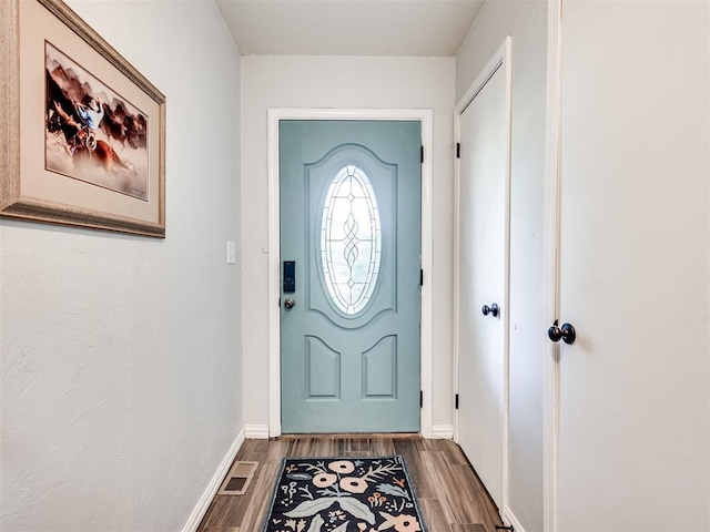 617 Hoehner Ave, Okarche, OK 73762 - foyer with wood finished floors and baseboards