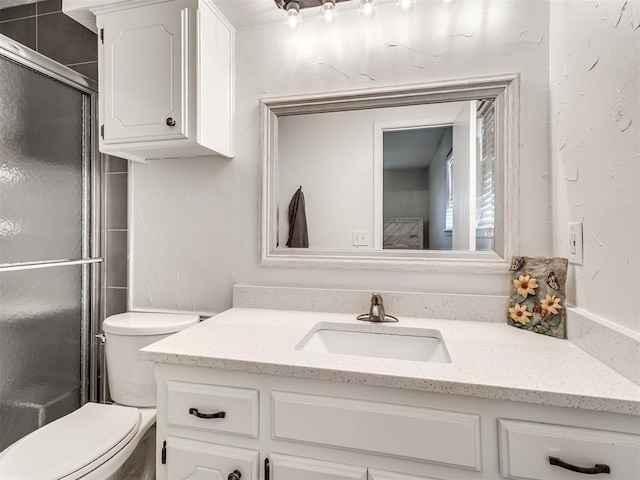 617 Hoehner Ave, Okarche, OK 73762 - full bathroom with vanity and an enclosed shower