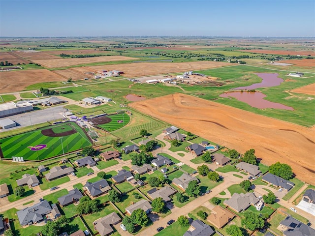 617 Hoehner Ave, Okarche, OK 73762 - aerial view of property's location with a large body of water and nearby suburban area