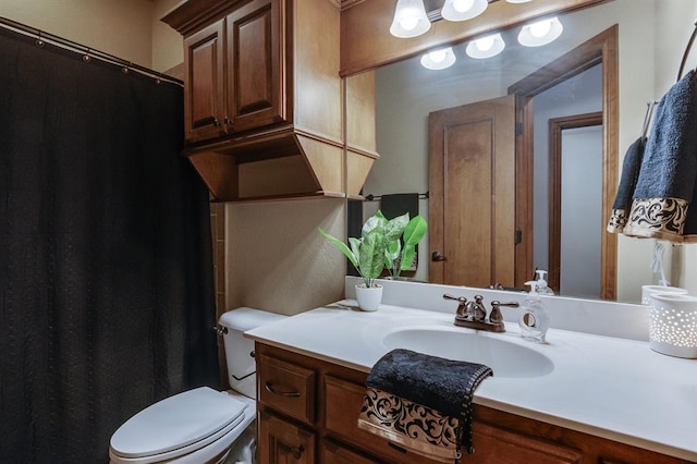 825 Silver Tree Dr, Choctaw, OK 73020 - bathroom featuring vanity and curtained shower