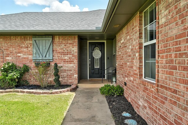 4155 NW Terrace Hills Rd, Piedmont, OK 73078 - entrance to property with brick siding and roof with shingles